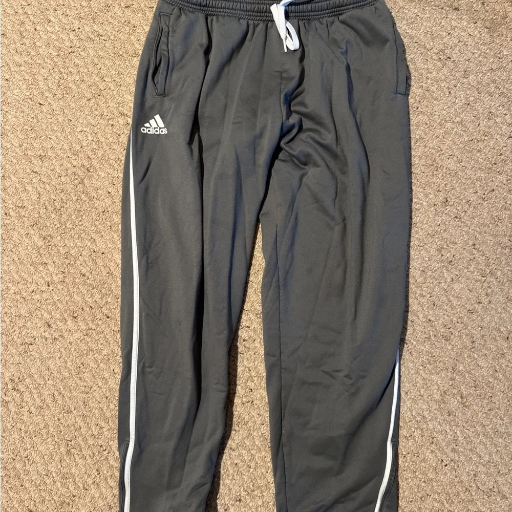 adidas Olive Green Sweatpants with Elastic Waist